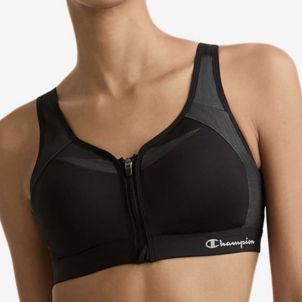 Champion / Motion Control Front Zip High Impact Sports Bra 42 DDD